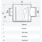 CAIXA SIFONADA 3 ENTRADAS 100X100X50 11071151 FORTLEV