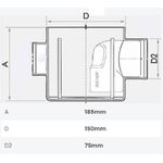 CAIXA SIFONADA 5 ENTRADAS 150X185X75 11071171 FORTLEV