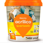 Rejunte Acrílico Quartzolit 1Kg Cinza Platina