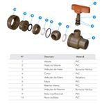 REGISTRO ESFERA COM UNIAO SOLDAVEL 20MM FORTLEV