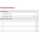 CONECTOR METÁLICO PARAFUSO FENDIDO SPLIT BOLT 16MM INTELLI