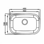 CUBA INOX N1 PROF.170 POLIDA - FURO 3.1/2 - GHELPLUS