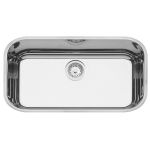 Cuba embutir cozinha Tramontina Lavínia em aço inox alto brilho 56x34 cm