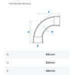 CURVA 90º SOLDÁVEL 20MM FORTLEV