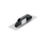 DESEMPENADEIRA AÇO 12X38CM CABO PLÁSTICO DENTE 10MM CORTAG