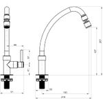 Torneira Cozinha Mesa Loren Fit 1167 C31 Lorenzetti 7011133