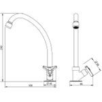 Torneira Cozinha Mesa Lorenway 1167 C30 Lorenzetti 7011200