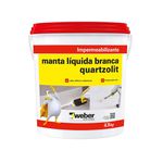 Impermeabilizante Manta Líquida Branca 4,5kg Quartzolit