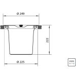 Lixeira de Embutir Tramontina Aço Inox com Balde 5 L