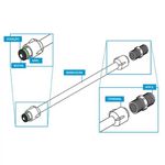 Engate Flexível Branco 1/2 x 40 cm Para Água Fria Krona