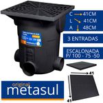 CAIXA COLETORA DE ÁGUA PLUVIAL PREMIUM 41,2L METASUL