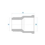 ADAPTADOR SOLDÁVEL 60mm CURTO FORTLEV