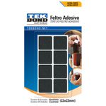 Feltro Protetor Adesivo Super Cola Tekbond 22mm Quadrado