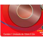 Fita Dupla Face Fixa Tudo 12mmx2m Externo e Interno Tekbond