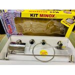 Kit Acessórios Para Banheiro Aço Inox 5 Peças Minox