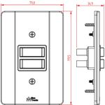 2 INTERRUPTORES PARALELOS 10A/250V MILLENIUM 21005