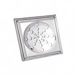 Grelha Tampa Ralo Inox C/Caixilho 15 Cm Fecho Rotativo 430