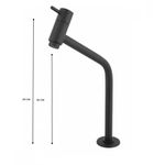 Torneira Slim Banheiro Elegance 4030 Mesa Preto Fosco Bolth