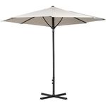 Ombrelone Guarda Sol Itapuã 3M Jardim/Piscina Bege Mor
