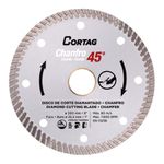 Disco Corte Diamantado Para Chanfro 45º 200mm Turbo Cortag