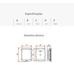 Quadro Distribuição 27/36 disjuntores com barramento Tigre