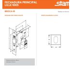 FECHADURA STAM PIVOTANTE ROS.CROMADA 1005