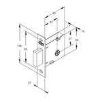 Fechadura Auxiliar Tetra 1004 Porta Externa Oxidado