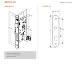 FECHADURA PARA PORTA EXTERNA STAM 804/33 INOX (G)