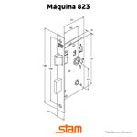 Fechadura Porta de Banheiro-WC 824/33 Inox - Stam