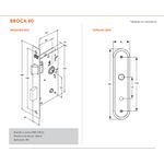 FECHADURA PORTA DE BANHEIRO STAM 1820/21 OXIDADA 