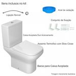 Kit completo bacia com caixa acoplada Axis Deca KP.470.17