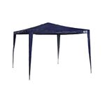 Tenda Praia Piscina Gazebo 3X3m Ráfia Azul Mor 