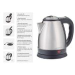 Chaleira elétrica Agratto inox 127V 1.8L