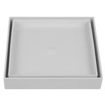 Ralo Oculto Quadrado Universal de 10x10cm Branco Astra