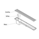 Ralo Linear Modulável Cromado 50x7cm 4025 Herc