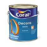 Tinta Acrílica Decora Seda Acetinado Coral Branco 3,6