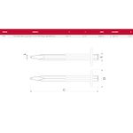 PONTEIRO SEXTAVADA 300 MM COM PROTEÇÃO DE BORRACHA CORTAG