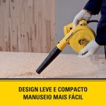 Soprador Aspirador De Ar Elétrico 500w 127v Spt500 Stanley