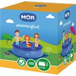 Piscina Inflável Redonda Mor 2400L Cor Azul