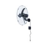 Ventilador de Parede 60cm Preto Cromado Bivolt 200W Ventisol