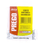 Prego Galvanizado 12x12 50g Sem Cabeça Milla