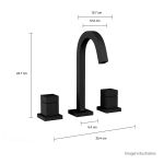 Misturador Banheiro Mesa Cubo Black Matte 1877.bl86.mt- Deca