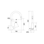 Misturador Monocomando Cozinha 2257 C72 Lorenzetti Lorenmix