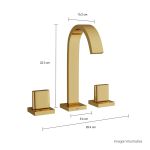 Misturador Lavatório Deca B.alta Polo Gold 1877.gl33