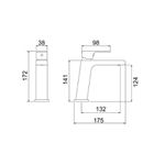 Misturador Monocomando Lavatório De Mesa Bica Baixa 2875 B78 Lorenzetti