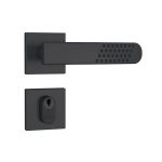 Fechadura Externa 803/21 Roseta Quadrada Preto Fosco Stam