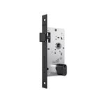 Fechadura Externa 803/21 Roseta Quadrada Preto Fosco Stam