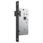 Fechadura Banheiro WC 823/21 Roseta Quadrada Preto Fosco Stam