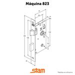 FECHADURA BANHEIRO WC TETRA 1820/21 INOX CROMADO STAM