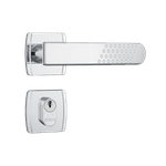 Fechadura Externa 803/21 Roseta Quadrada Inox Cromado Stam